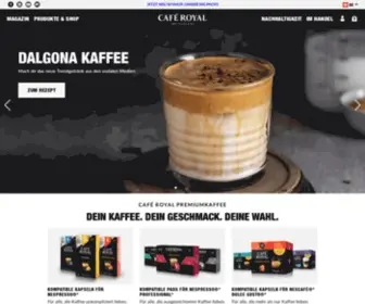 Cafe-Royal.com(Entdecke unser royales Kaffeesortiment. Egal ob kompatible Aluminum) Screenshot