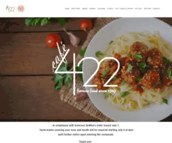 Cafe422.com(Café) Screenshot