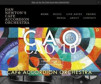 Cafeaccordion.com(Dan Newton's Cafe Accordion Orchestra) Screenshot