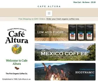 Cafealtura.com(Organic Coffee) Screenshot