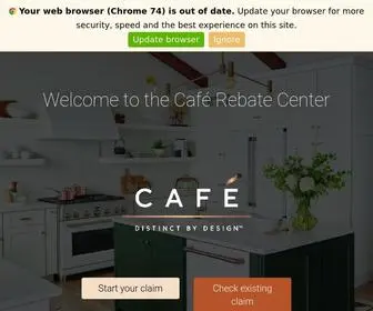 Cafeappliancepromotions.com(Café) Screenshot