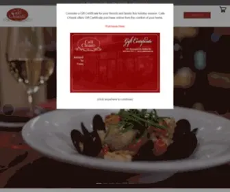 Cafechianti.com(Cafe Chianti) Screenshot