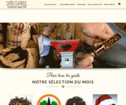 Cafeclavreul.com(Cafés Clavreul) Screenshot