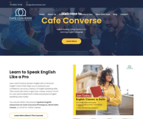 Cafeconverse.com(Best Spoken English Institute in Delhi) Screenshot