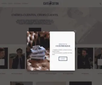 Cafecoton.fr(Chemises homme) Screenshot