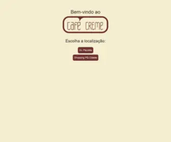 Cafecreme.com.br(Café Creme) Screenshot