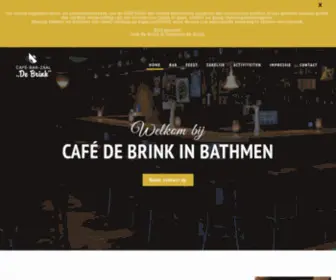 Cafedebrink.com(Café De Brink in Bathmen) Screenshot