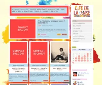 Cafedeladanse.com(CAFÉ) Screenshot