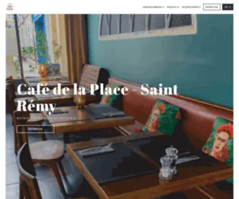 Cafedelaplace-Saintremy.com(Bienvenue sur le site du restaurant Café de la Place) Screenshot