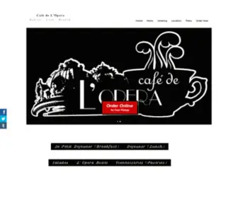 Cafedelopera.com(Cafe de L'Opera) Screenshot