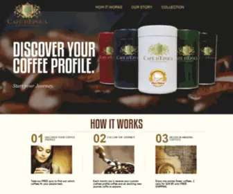 Cafedepoca.com(Cafedepoca Gourmet Coffee Club) Screenshot