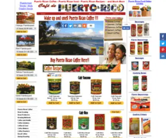 Cafedepuertorico.com(Puerto Rican coffee) Screenshot