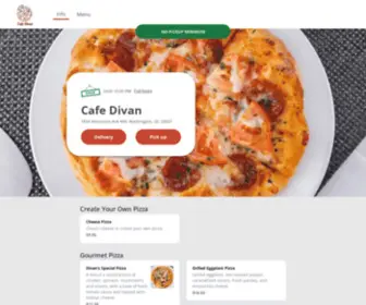 Cafedivanmenu.com(Cafe Divan) Screenshot