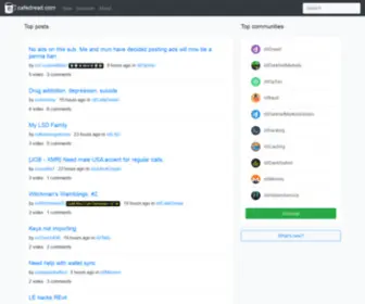 Cafedread.com(A Dread forum archive) Screenshot