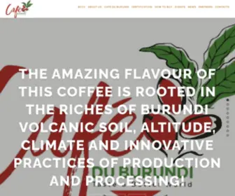 Cafeduburundi.com(Café) Screenshot