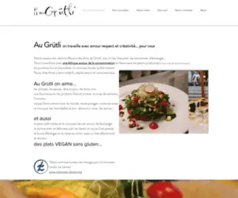 Cafedugrutli.ch(Restaurant Vegan Genève) Screenshot