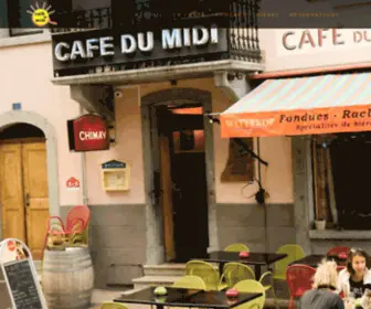 Cafedumidi.ch(Café restaurant à martigny avec spécialités valaisannes) Screenshot