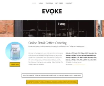 Cafeevoke.com(Cafe Evoke) Screenshot