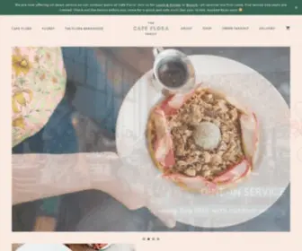 Cafeflora.com(Seattle vegetarian restaurants and bakeries) Screenshot