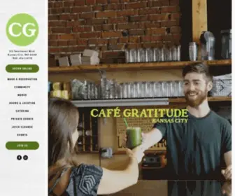 Cafegratitudekc.com(Cafe Gratitude) Screenshot