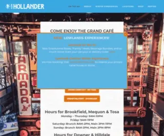 Cafehollander.com(Grand Café) Screenshot