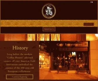 Cafeintermezzo.com(Old Fashion European Coffeehouse) Screenshot