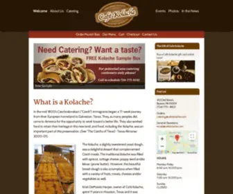 Cafekolache.com(Cafe Kolache) Screenshot