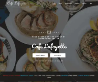 Cafelafayette.com(Cafe Lafayette Dinner Train) Screenshot