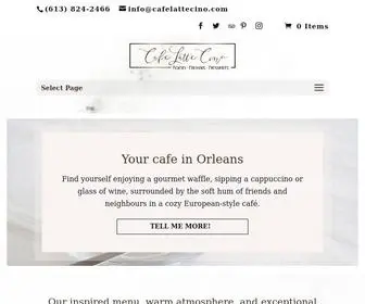 Cafelattecino.com(Cafe Latte Cino) Screenshot