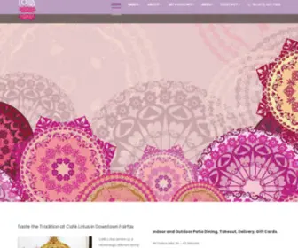 Cafelotus.com(Cafe Lotus) Screenshot