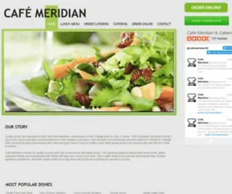 Cafemeridian.com(Cafe Meridian & Catering Co) Screenshot