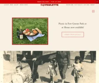 Cafepaulette.com(Café) Screenshot