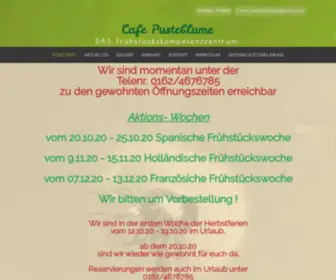 Cafepusteblume.de(Saarland) Screenshot