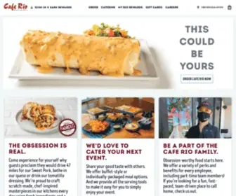 Caferio.com(Mexican Grill) Screenshot