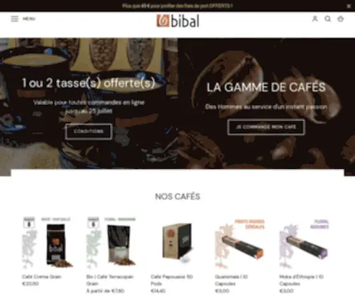 Cafes-Bibal.fr(Cafés) Screenshot