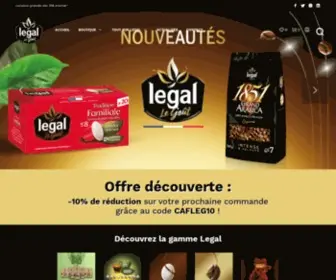 Cafes-Legal.fr(Cafés Legal) Screenshot