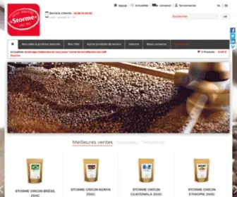 Cafes-Storme.be(STORME Torréfacteur de café & foodservice) Screenshot