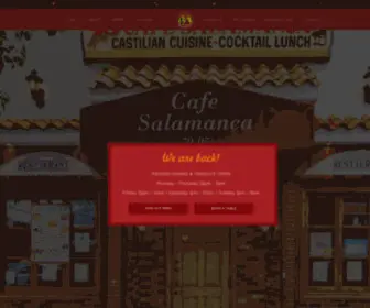 Cafesalamanca.com(Cafe Salamanca) Screenshot