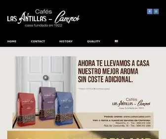 CafesCafes.com(Cafés Las Antillas Campos) Screenshot