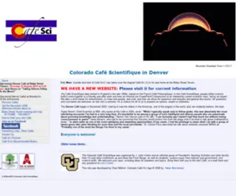 Cafescicolorado.org(Colorado Café Scientifique) Screenshot