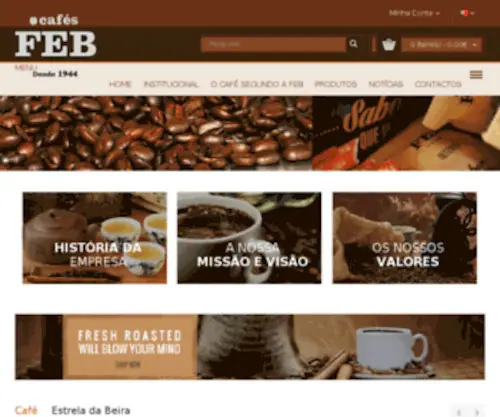 Cafesfeb.com(FEB Cafés) Screenshot