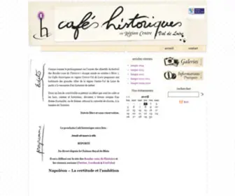 Cafeshistoriques.com(Accueil) Screenshot