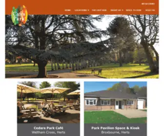 Cafesinthepark.com(Cafes in the Park) Screenshot