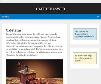 Cafeterasweb.club(Cafeteras) Screenshot