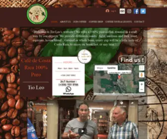 Cafetioleo.com(Café Tío Leo) Screenshot