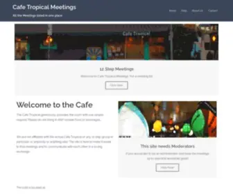 Cafetropicalmeetings.com(All the Meetings listed in one place) Screenshot