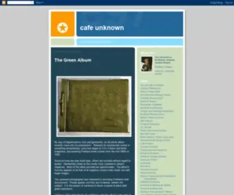 Cafeunknown.com(Cafe Unknown) Screenshot