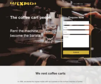 Cafexpress.com.au(Mobile cafe) Screenshot