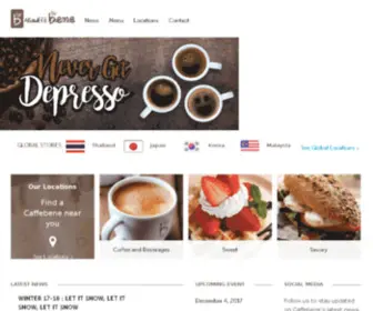 Caffebeneusa.com(Caffe Bene) Screenshot