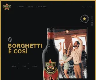 Caffeborghetti.com(Caffe Borghetti) Screenshot